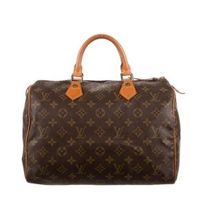 Authentic Louis Vuitton Speedy 30. No cracks or rips. Monogram 30 French 1990